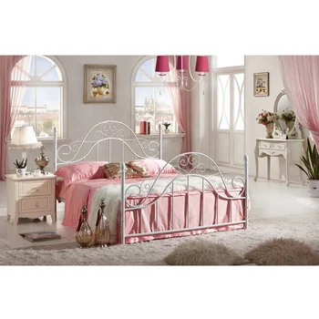 Top sales princess iron bed used furniture bedroom furniture MB-8004