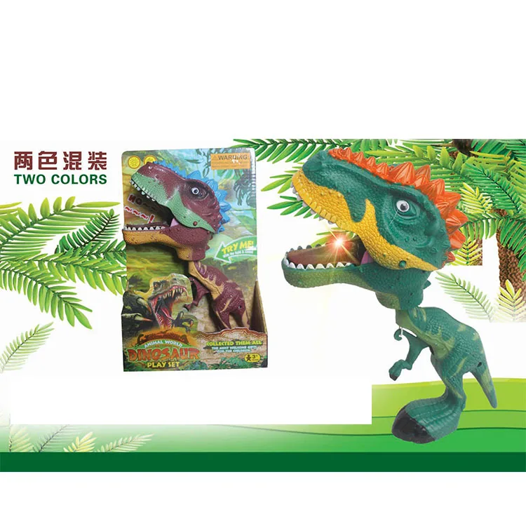 Hot Sell Dinosaur Clip with Sound and Light Dinosaur Clamp Battery Operated Dinosaur Toys
