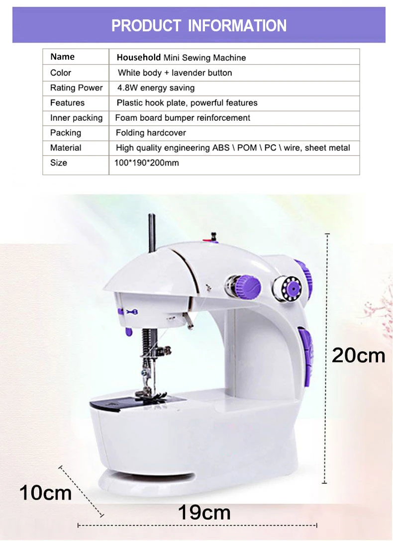 Wholesale Handheld Mini Sewing Machine Mini Size Convenient Multi