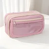 Estuche para lápices de nueve capas-rosa