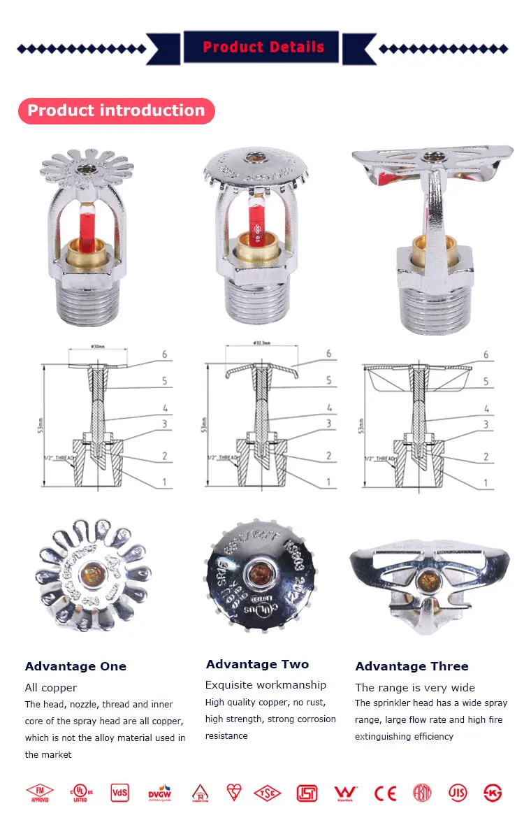 Fire Protection System Fire Sprinkler System Ul Copper Pipes Fittings ...