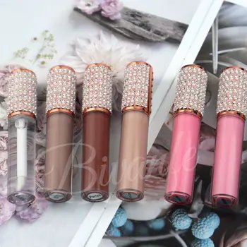 Private Lipgloss Hottest Clear Lip Gloss Private Label Custom With Rhinestone Lipgloss Tubes