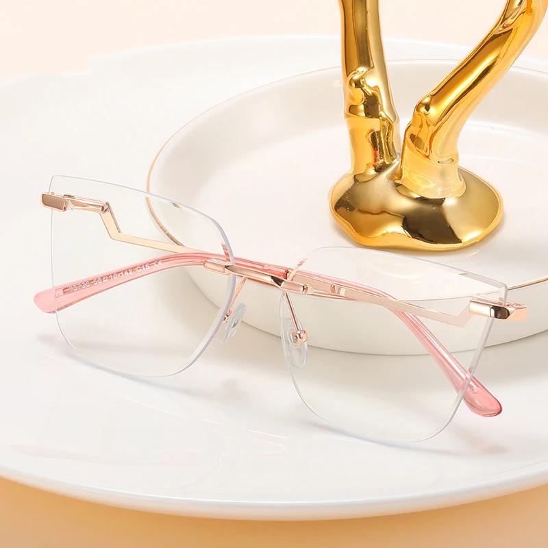 Clear Lens Glasses Designer Gold Glasses Frames Blue Light