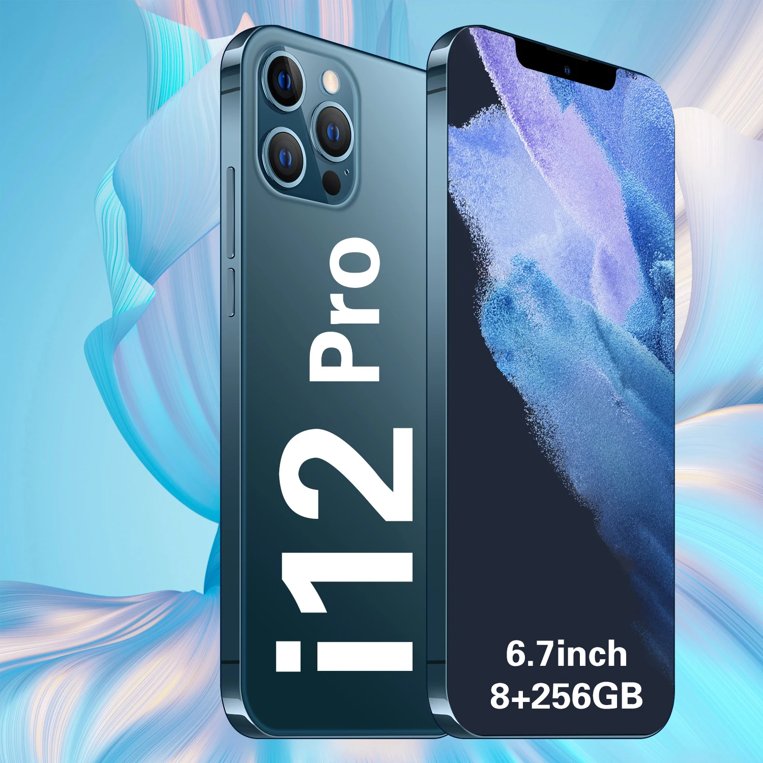 Amazon hot M new I12 pro smartphone original unlocked MTK6889 12GB + 512GB smartphone 4G mobile phone 4g ram mobile phones