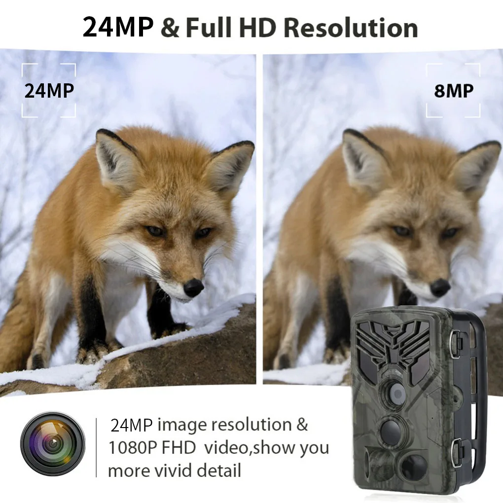 New Outdoor 24MP 2.7K HD IP65 Infrared Hunting Trail Trap HC-810A Wireless Camera For Night Vision Wireless Wildlife Camera
