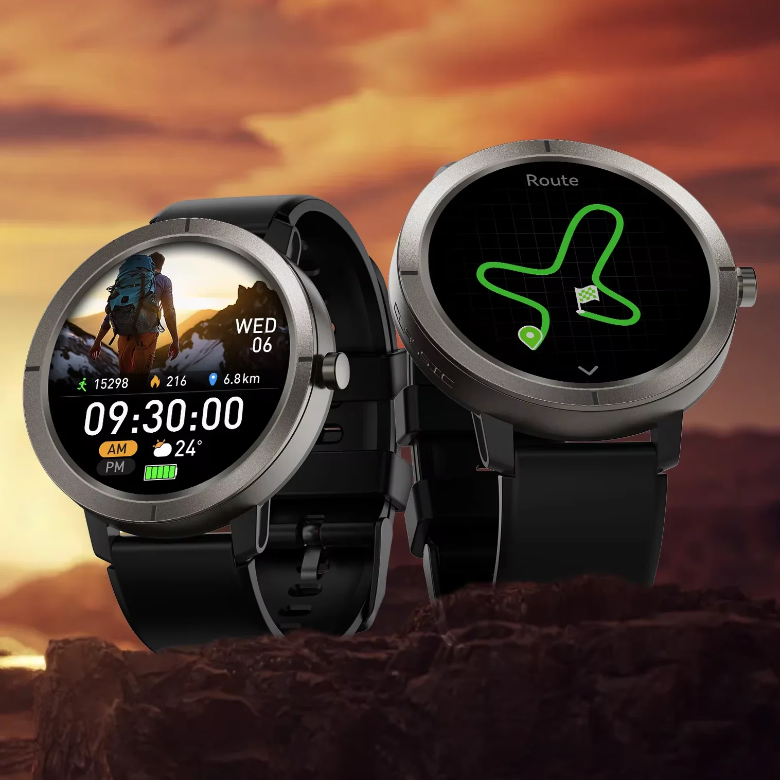 Premium Low-Power AMOLED Android Smart Watch GPS Smartwatch