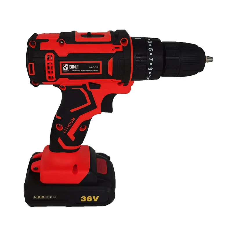 20V/24V/18V/24V Lithium Battery 710W 13Mm Brushless Double Speed Impact Drill