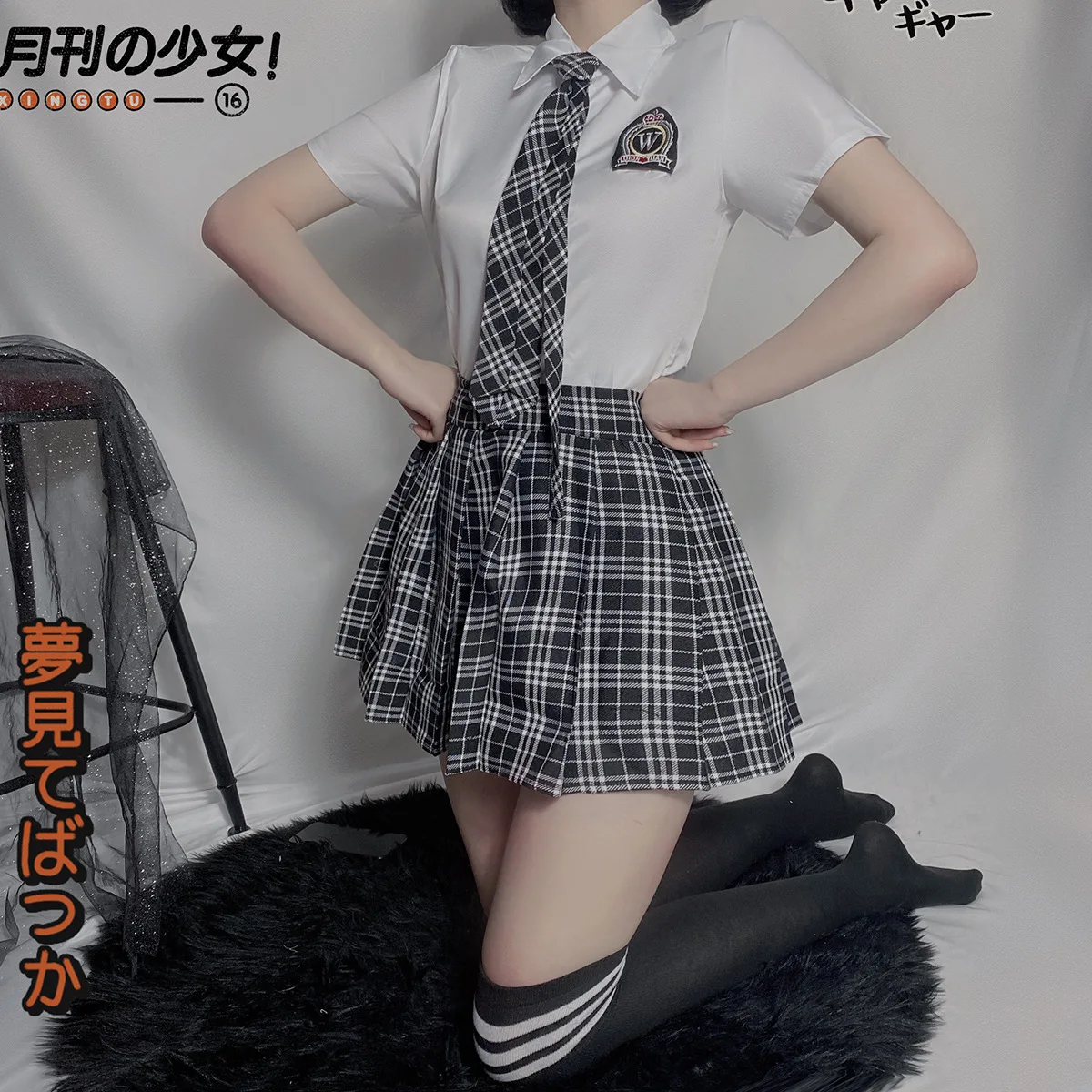 Uniforme escolar coreano japonés para mujer, disfraz Sexy para estudiantes,  Cosplay, Falda plisada para juego de rol, conjunto de lencería erótica para  chica| Alibaba.com