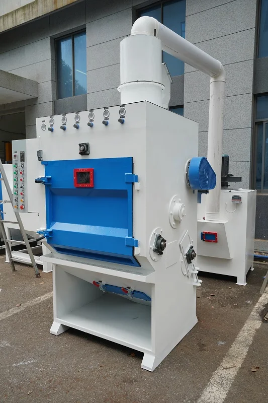 Rubber Belt Tumble Blasting Machine Automatic Sandblasting Cabinet