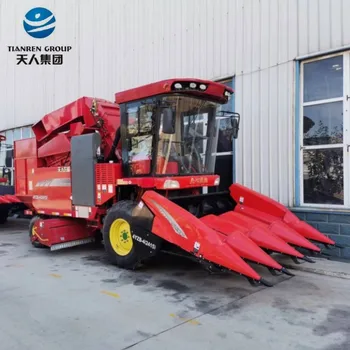 corn picker machine with chopping corn stalk 4rows corn harvester manufacturer