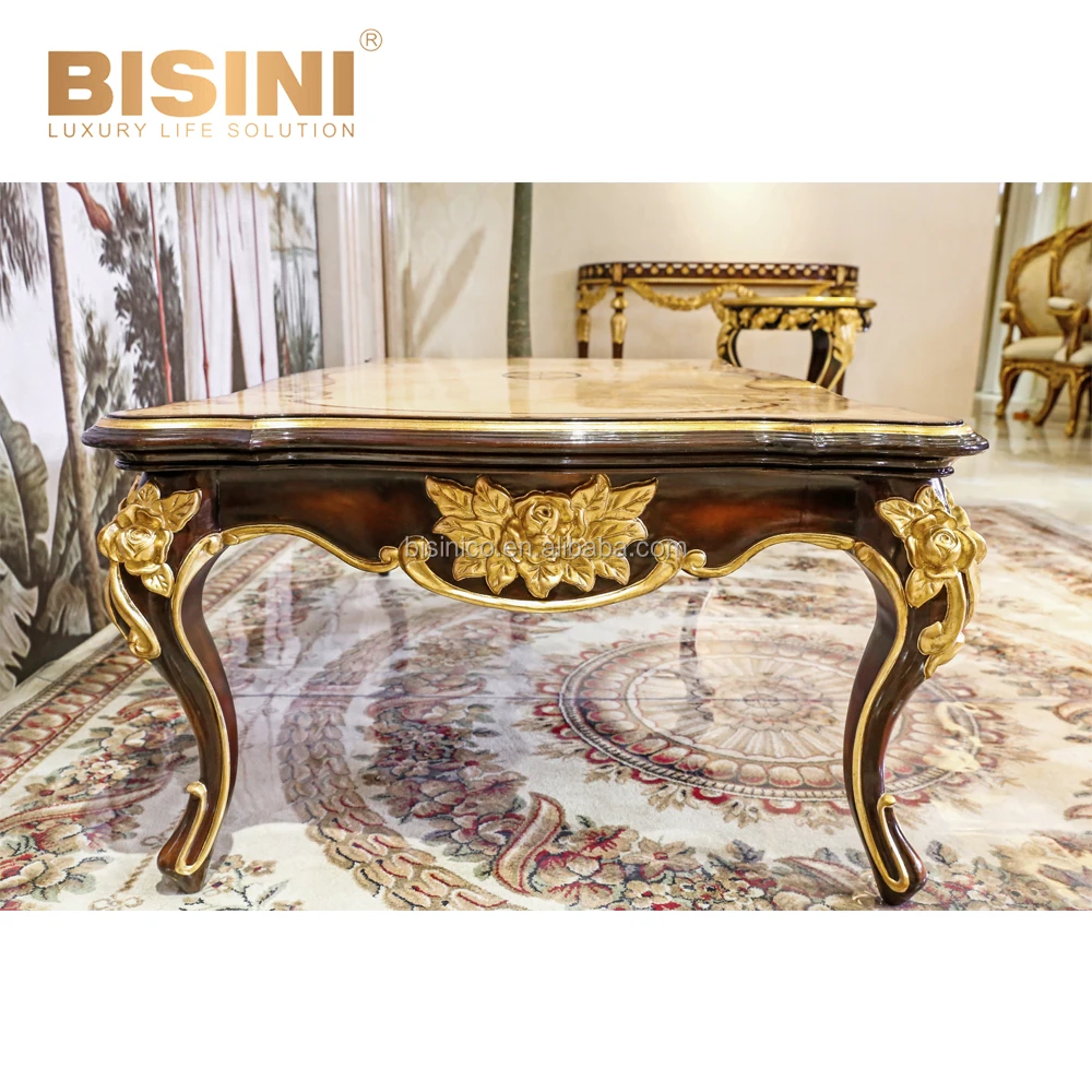 Buy Louis XV Style French Salon Center Table With Rojo Alicante Online in  India 