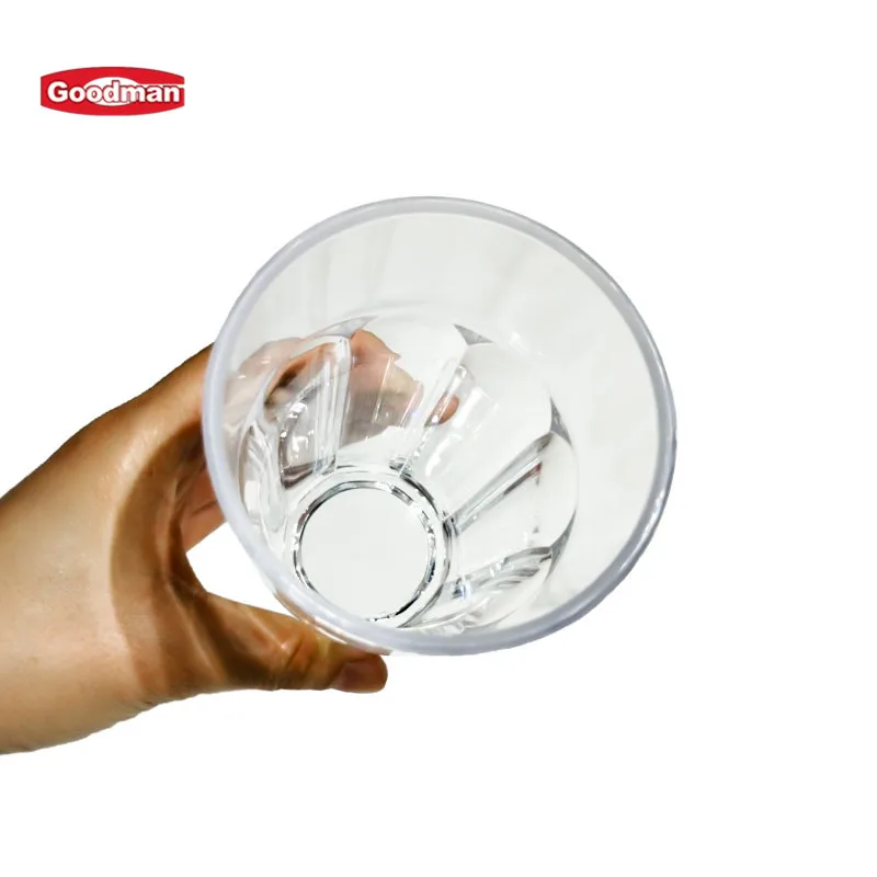 Restaurant Supplies Canteen Service Drinkware Tea Tumbler 12 Oz Polycarbonate Sparkling Water Glass Reusable Plastic Beer Cup details