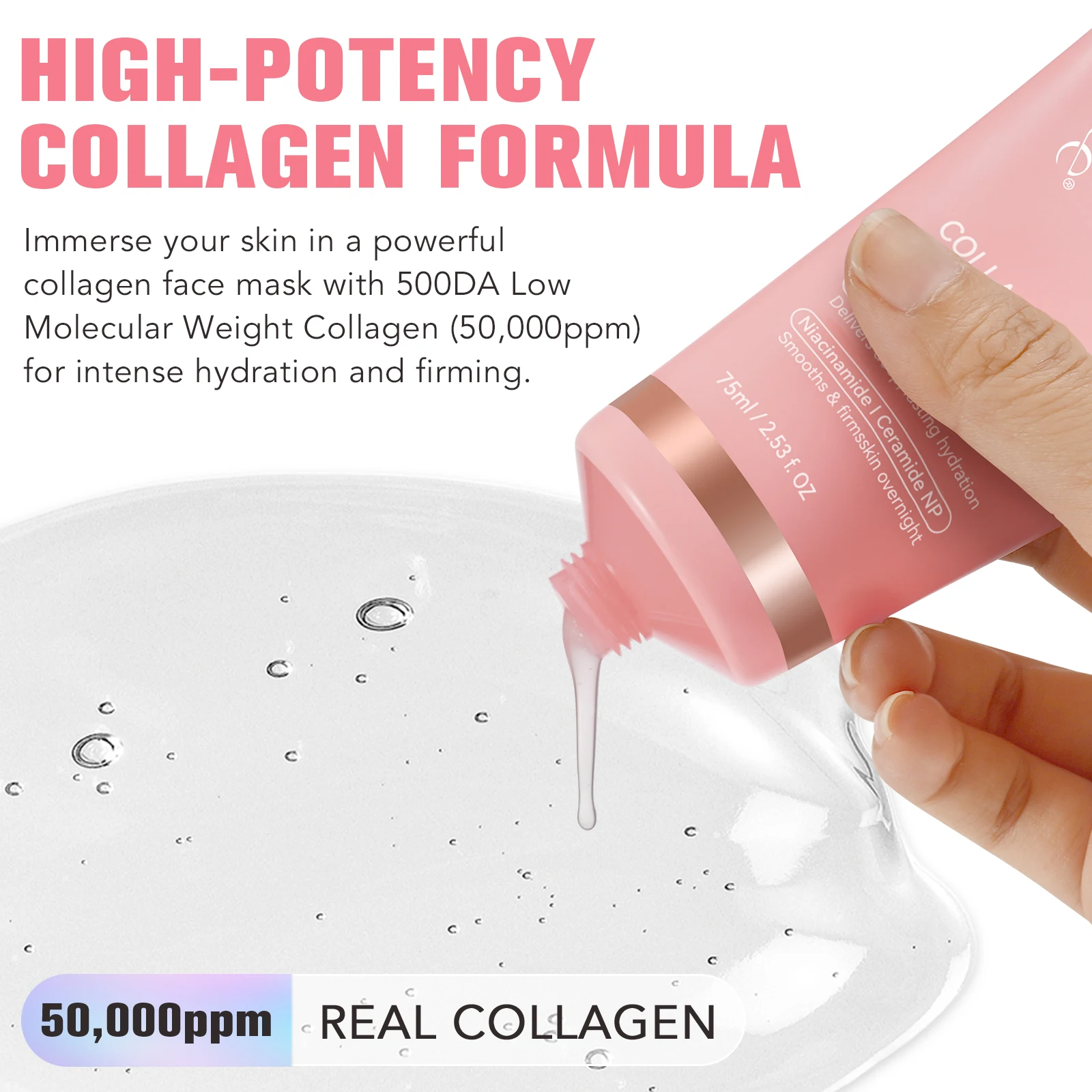 Collagen Night Wrapping Mask - 5 Pack Anti-Wrinkle Hydrating Treatment