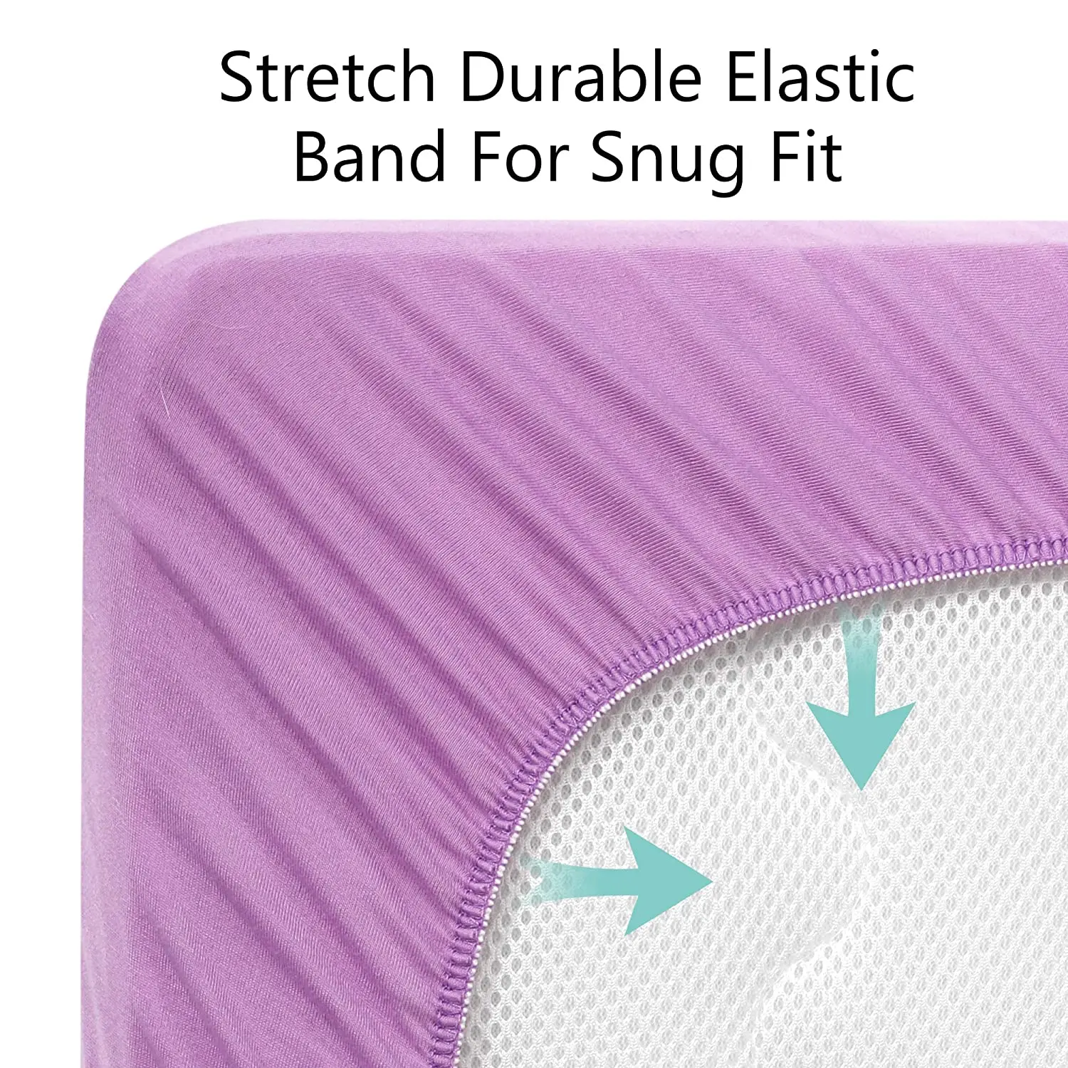 Дышащий стеганый лист лавандового цвета, 39x27x5 дюймов