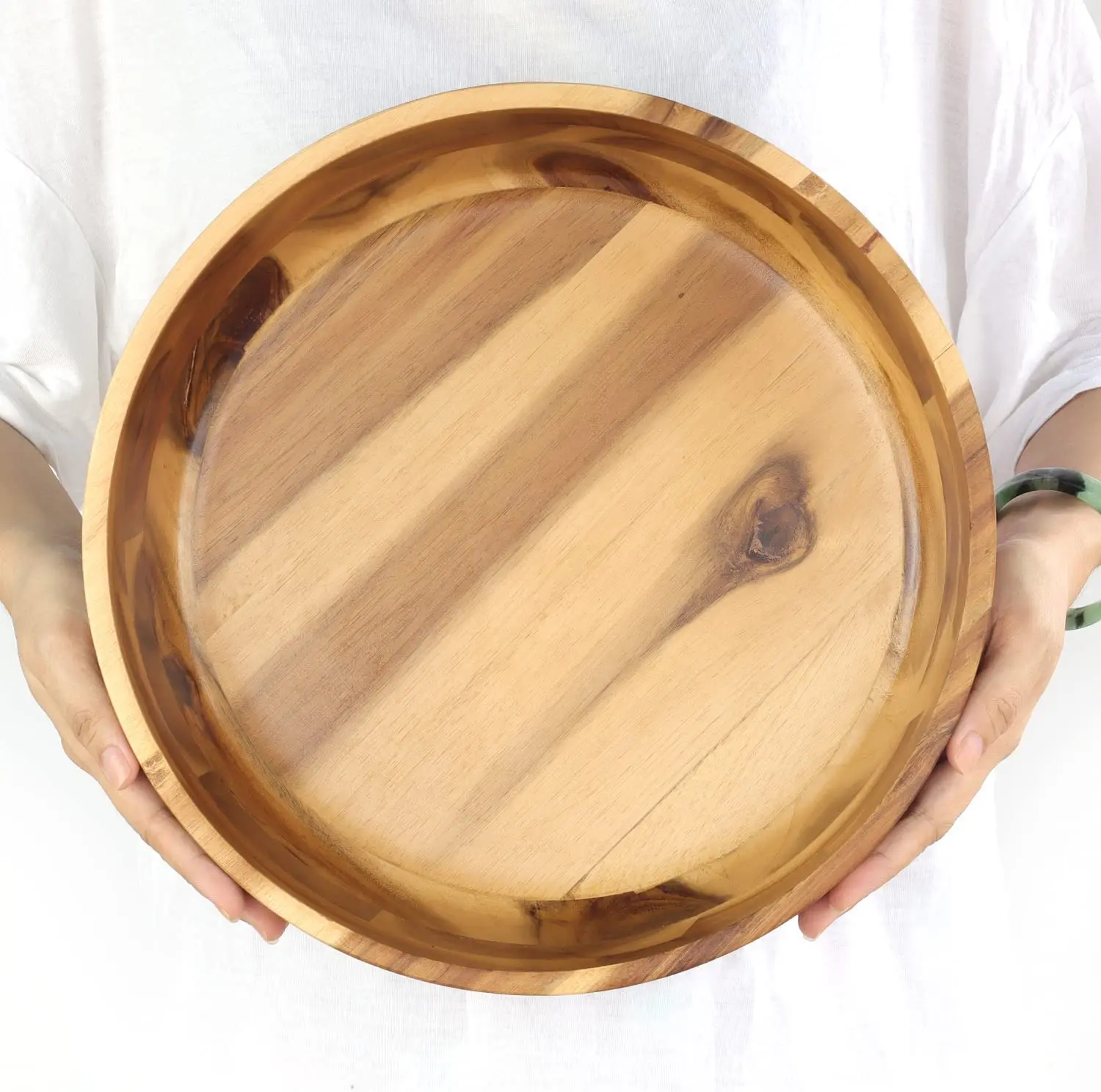 Wooden Salad Bowls Set Acacia Wood Bowls With Utensils Big Vegetable