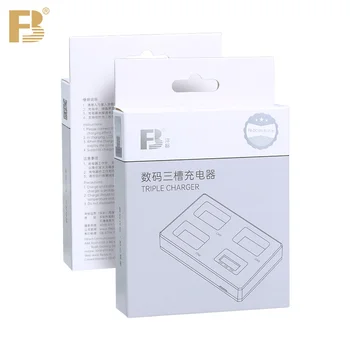 FB EN-EL15 EL15C Battery 3 Slot Charger for Nikon Camera D750 Z5 D780 D7200 D800 D500 D610 Z7II Z6II D850 D7100 D7500 D600 product image