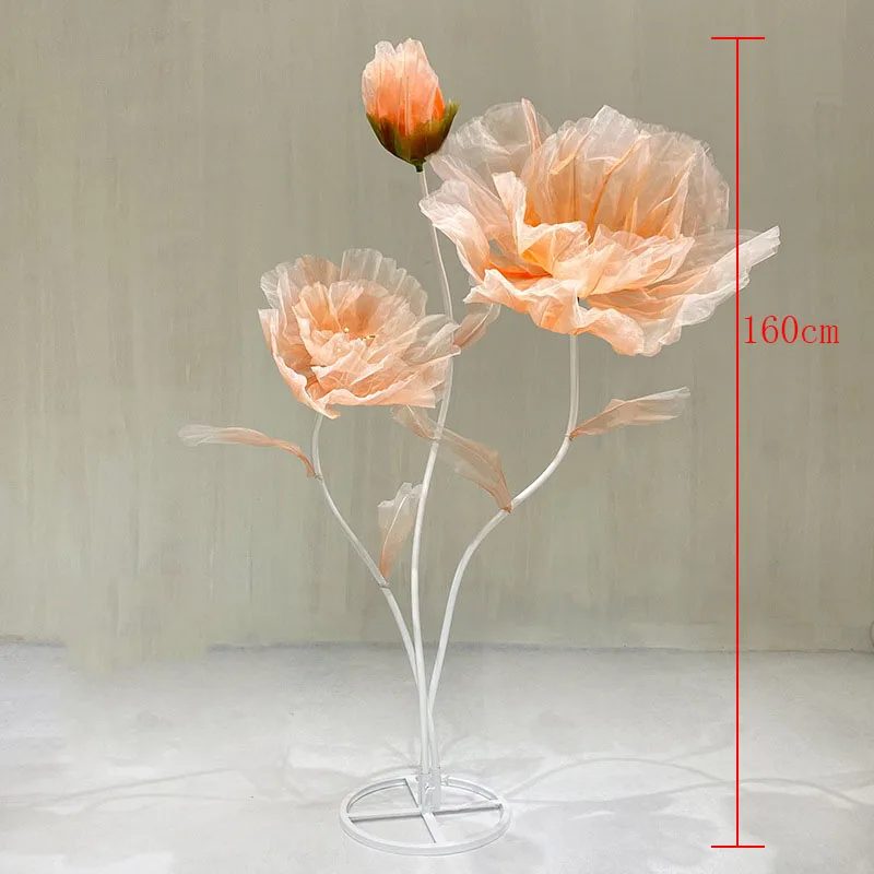 Joy Giant Flower Set For Wedding Props Luyin Wire Mesh Flower Machinery