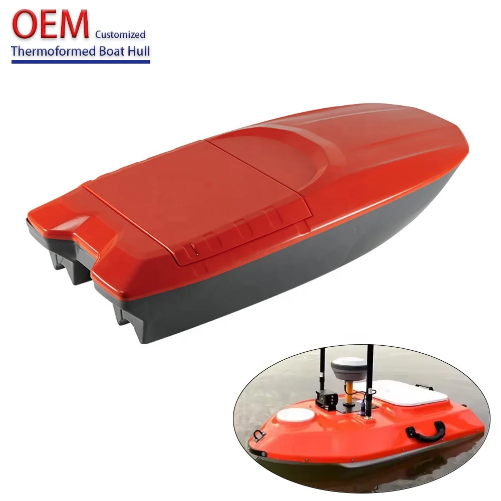 Custom Vacuum Forming Supplier ABS Plastic Thick-sheet Thermoformed Fishing Bait Boat Hulls
