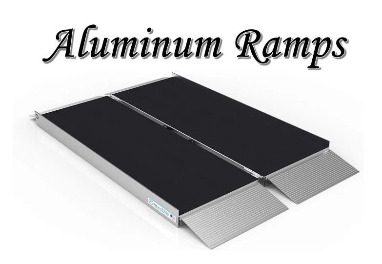 Silver Ramp Aluminum Ramps Portable Silver Aluminum Wheelchair Ramps for Steps ...