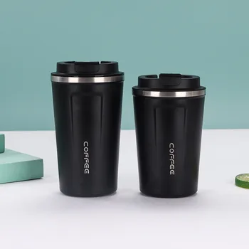 Factory Price Customizable Double Wall Stainless Steel Smart Coffee Mug 380ml Capacity Water Bottle Lid Hot Cold Wholesale