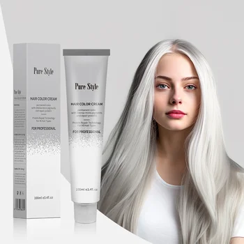 Long-lasting PureStyle 100ml Permanent Hair Color Dye Cream Ammonia Free