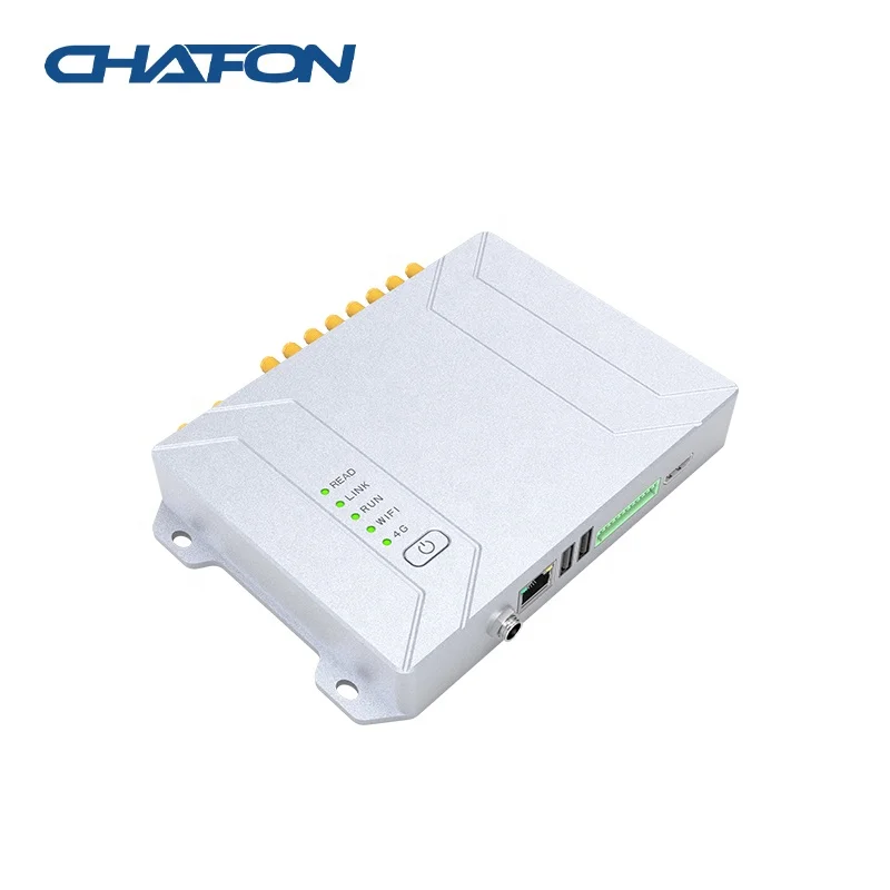 CHAFON Android 12 OS WiFi 4G for Bluetooth 25m Long Range Fixed Reader Intelligent UHF RFID Access Control Card Readers