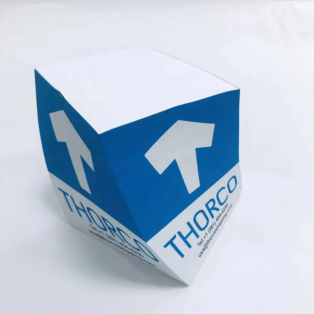Custom Logo Block Promotional 4 Sides Printing Paper Cube Memo Pad with pallet