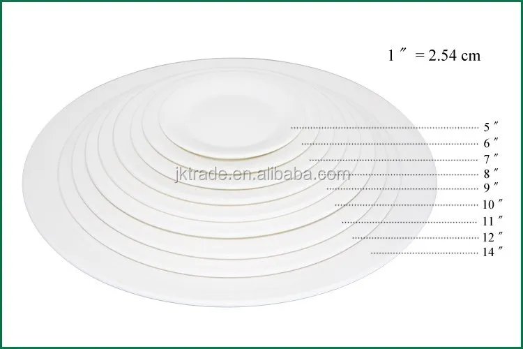 Wholesale Ceramic Serving Dish Plate Cheap Bulk Flat White Porcelain Dinner Plates For Wedding