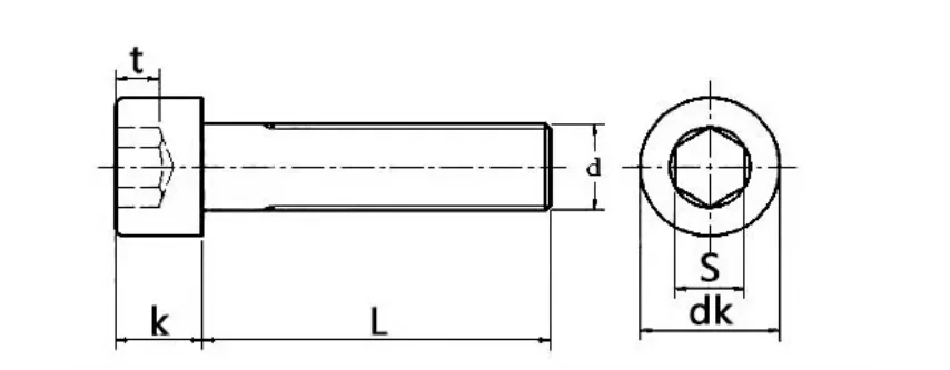 product customized size countersunk head high strength hexagon socket bolts carbon steel head allen bolts-59