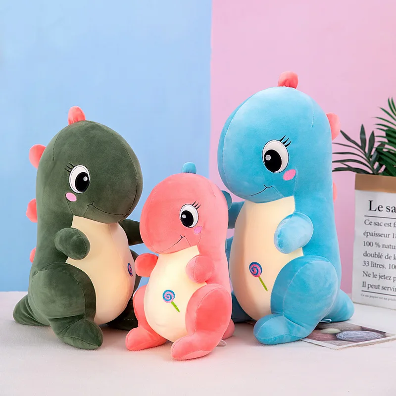 Wholesale Big Eyes Dinosaur Toy Custom Cute Soft Stuffed Plush Animal ...