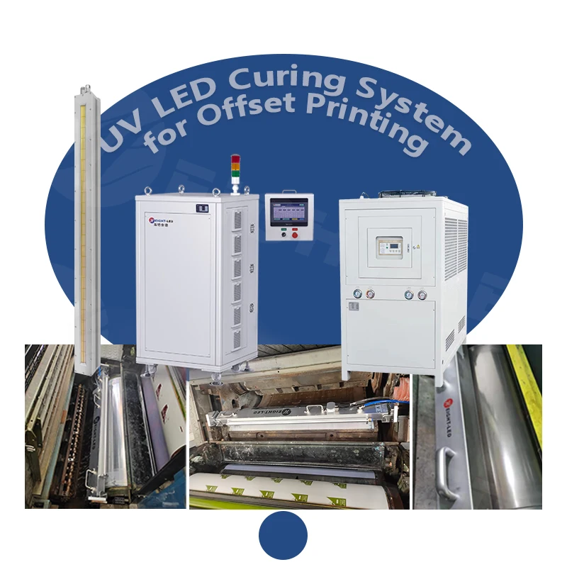 Гибридная УФ светодиодная система отверждения для офсетных прессов с ртутной лампой Совместимость