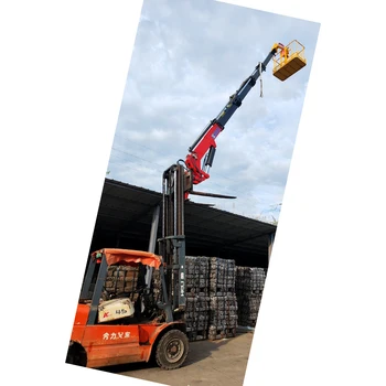 low price sale 3-8 ton Forklift telescopic arm lifting equipment for Forklift Attachment Jib Boom with Crane function