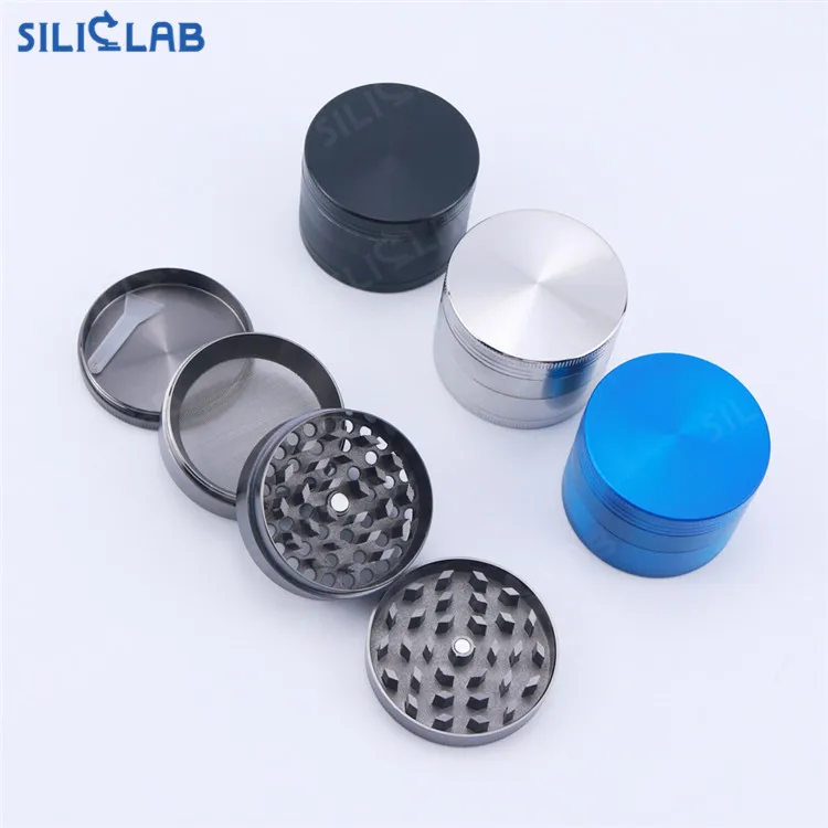 Logo Engraved Metal Herbal Grinder 4 Layers Portable Spice Grinders ...