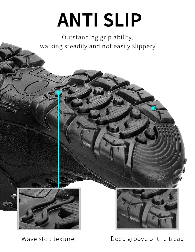 Jiefu Warm Waterproof Safety Shoes For Work Steel Toe Anti-puncture ...