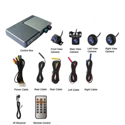 360 Full View High Quality Rear View Cameras 360 Para Carro Panoramic Parking Visual System With Car Camera