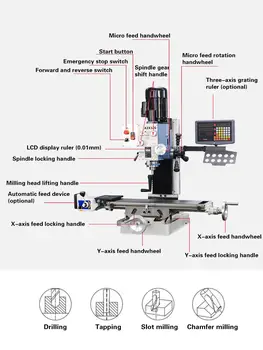 ZX32G Drilling and Milling Machine with Tapping Multi-Purpose