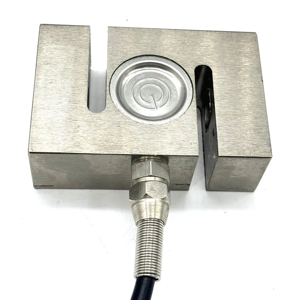 Wägezelle, Load Cell, YZC-516C S Typ Wiegesensor 100kg 200kg 300kg 500kg 1T 2T Zugdrucksensor Elektronischer Gewichtssensor Wägezelle,DIY Werkzeuge(1000KG