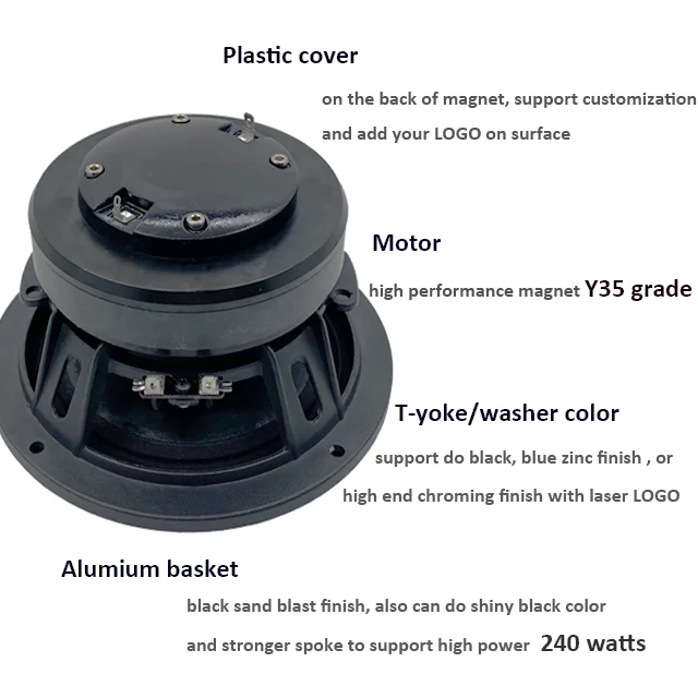 Customize Professional Speaker 150w Power Car Audio Speaker 6.5 Coaxial