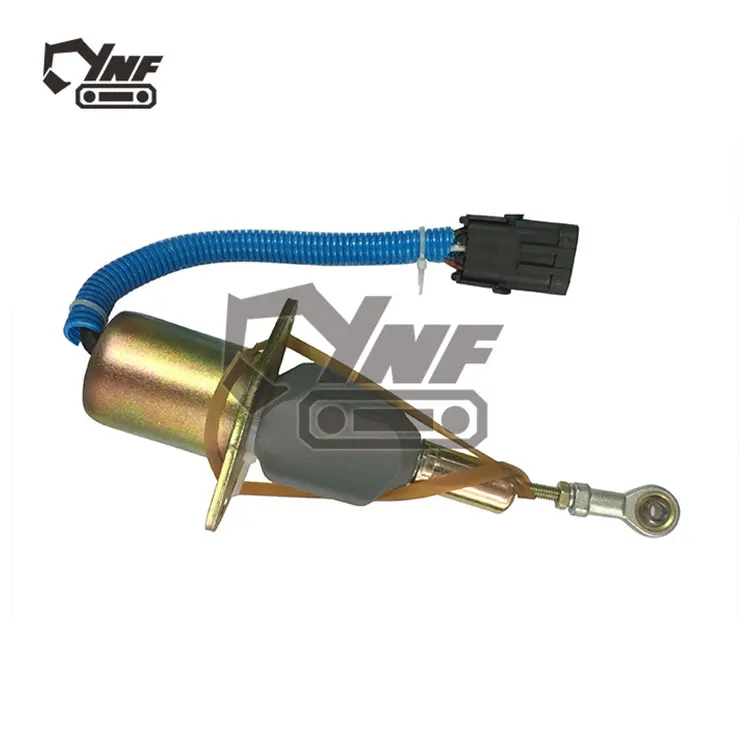 High Quality Excavator Parts 12V 24V Diesel Engine Fuel Stop Solenoid Valve PC350-7 3930234 232c-1115030