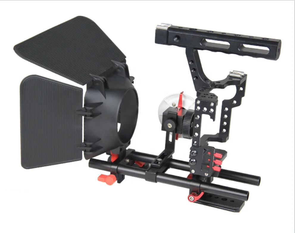 Camera Cage Kit with Follow Focus Matte Box for A7 DSLR