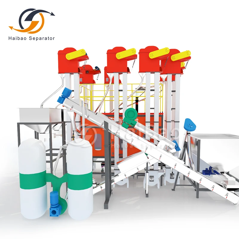 HAIBAO Plastic Electrostatic Separator PET PVC ABS PET PVC PP Mixture Plastic  Separating Recycling Line Machines