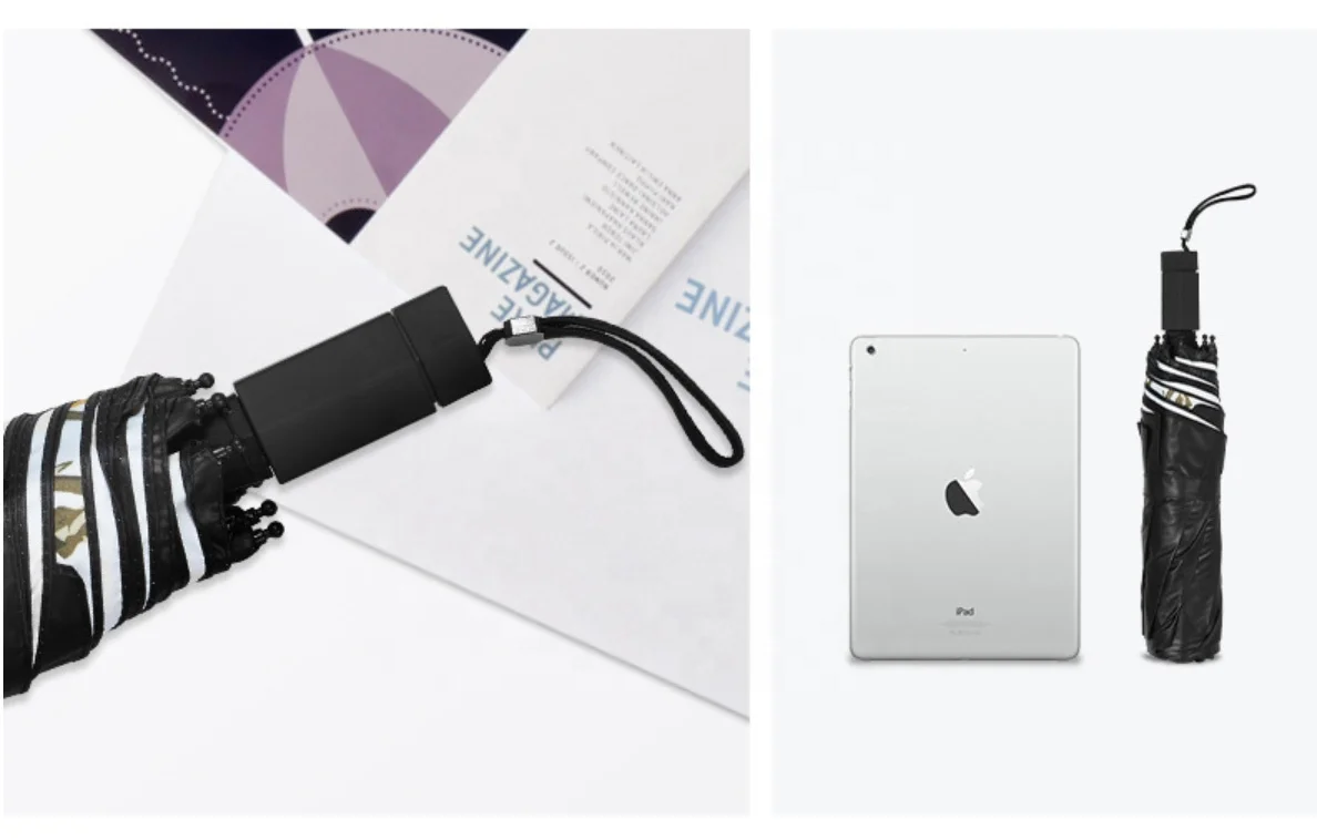 21*8 Ribs 3-Fold Manual Umbrella Customized Printed Umbrella Fold ...