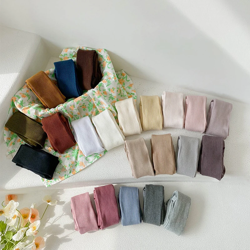 Оптовая продажа осенние и зимние двойные иглы детские колготки для девочек