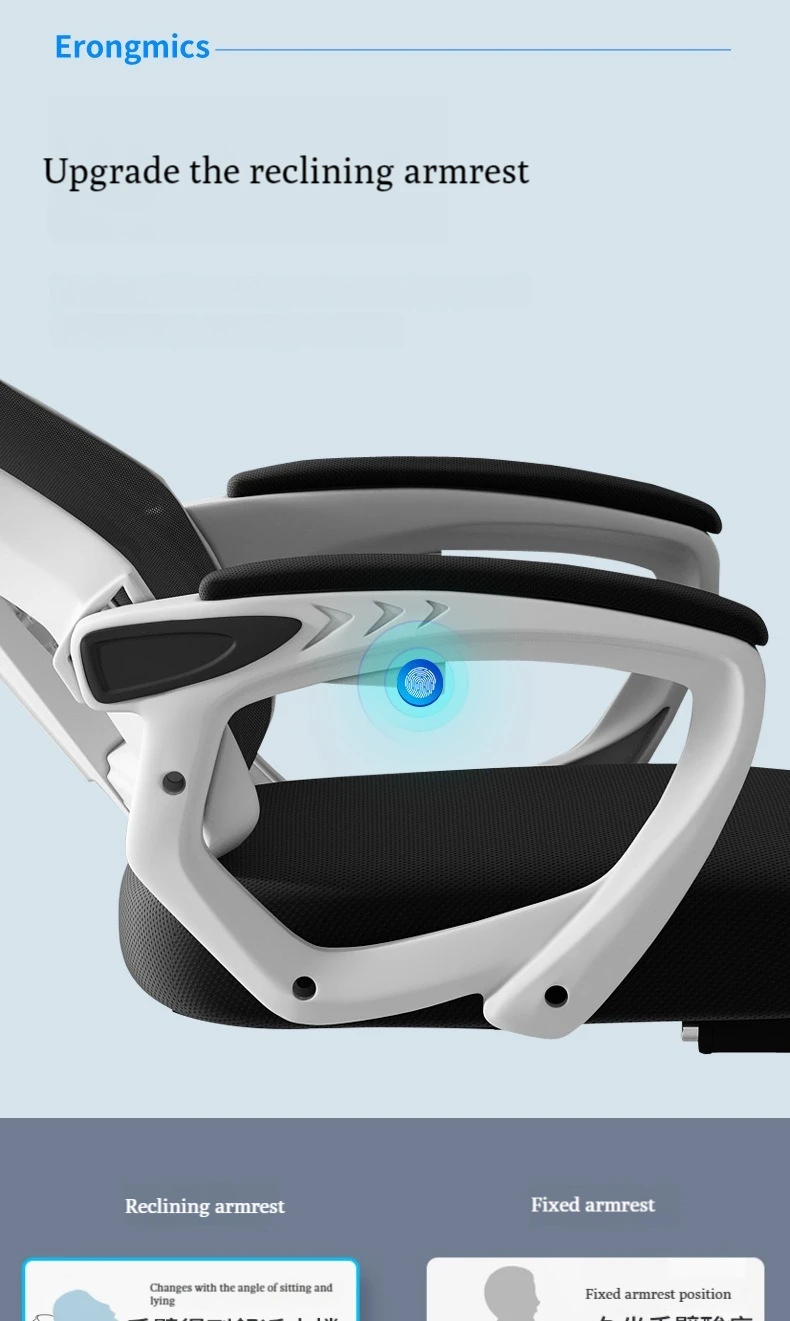 Durable Adjustable Modern Anji Executive Swivel Reclining Sleep Office Desk Chair Home Computer Ergonomic Mesh Chair Comfortable