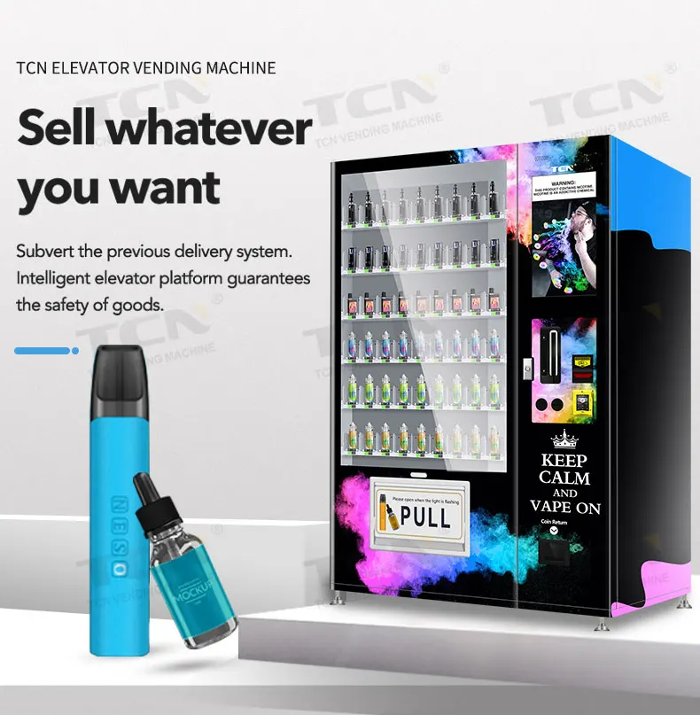 Tcn 24 Hours Selfservice Vape Ecigarette Vending Machine With Age Verification Buy Vending