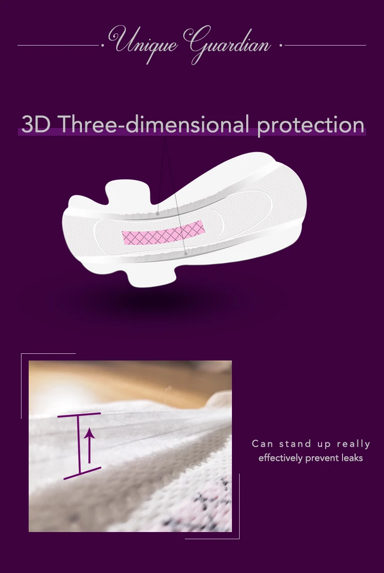 Graphene Chip Maxi Sanitary Pads Women Quick Dry Disposable Ladies