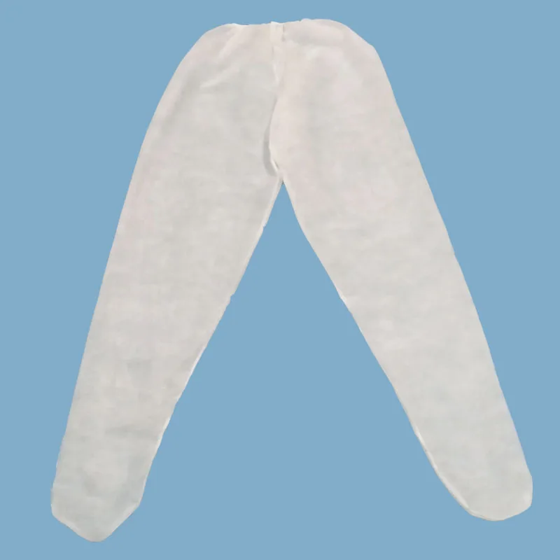 JUENYA Work Trousers TNT PP Non Woven Closed Wrap Long Pants Yoga Medical Beauty Center Disposable Treatment Pressotherapy Pants