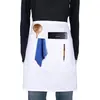 1 Pack White Bristo Apron With Pockets