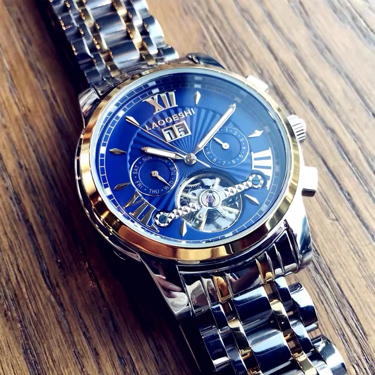 Best Selling Product Black Watch Unique Fashion Men Luxury Supplier Wholesale Factory Automatic Mechanical Watch