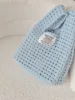 Borsa da polso estiva in blu foschia